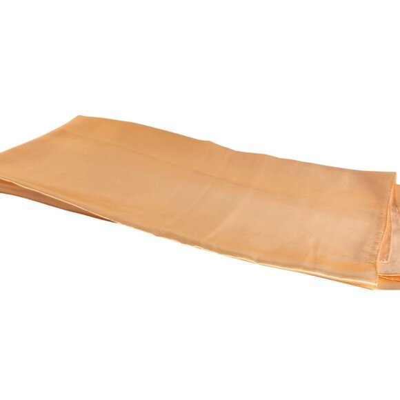 Peach Wild Rag Large Scarf 35x35" Satin Western Accessory Cowgirl or Cowboy - Picture 5 of 11